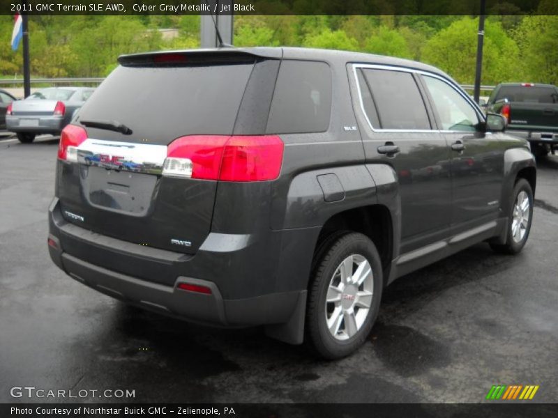 Cyber Gray Metallic / Jet Black 2011 GMC Terrain SLE AWD