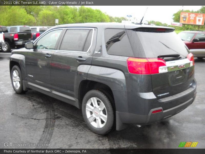 Cyber Gray Metallic / Jet Black 2011 GMC Terrain SLE AWD