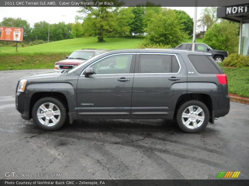 Cyber Gray Metallic / Jet Black 2011 GMC Terrain SLE AWD