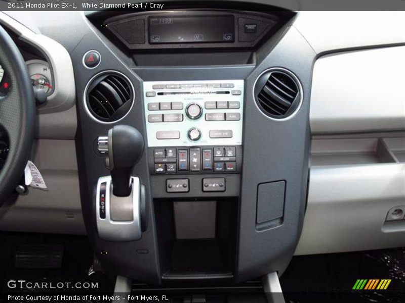 White Diamond Pearl / Gray 2011 Honda Pilot EX-L