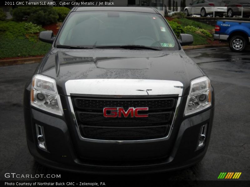 Cyber Gray Metallic / Jet Black 2011 GMC Terrain SLE AWD