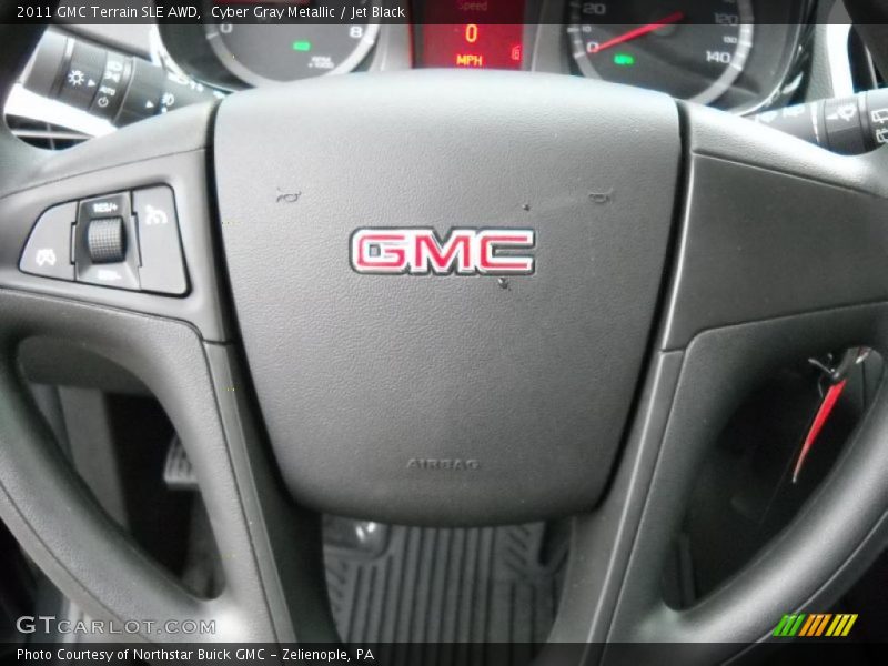 Cyber Gray Metallic / Jet Black 2011 GMC Terrain SLE AWD