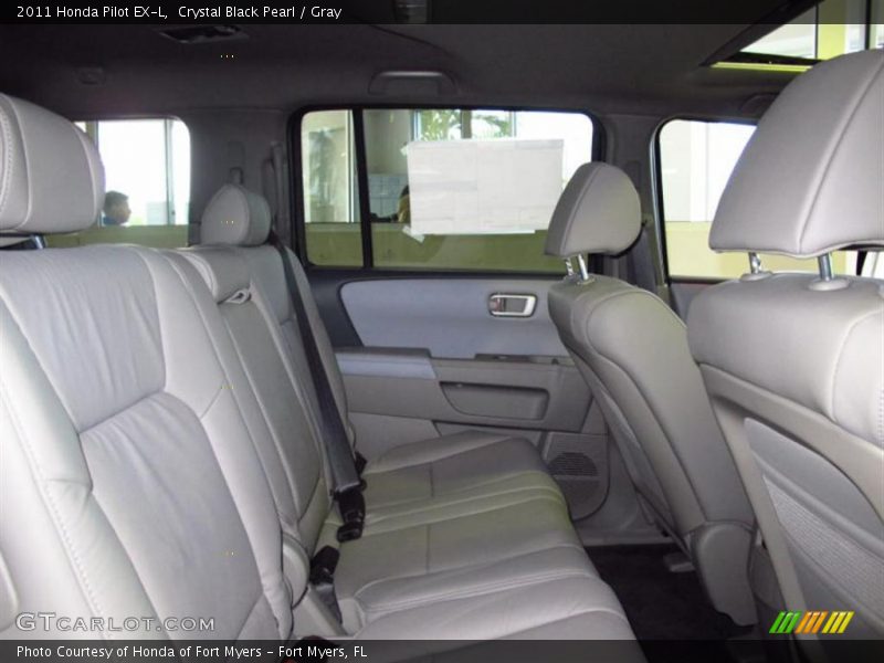 Crystal Black Pearl / Gray 2011 Honda Pilot EX-L