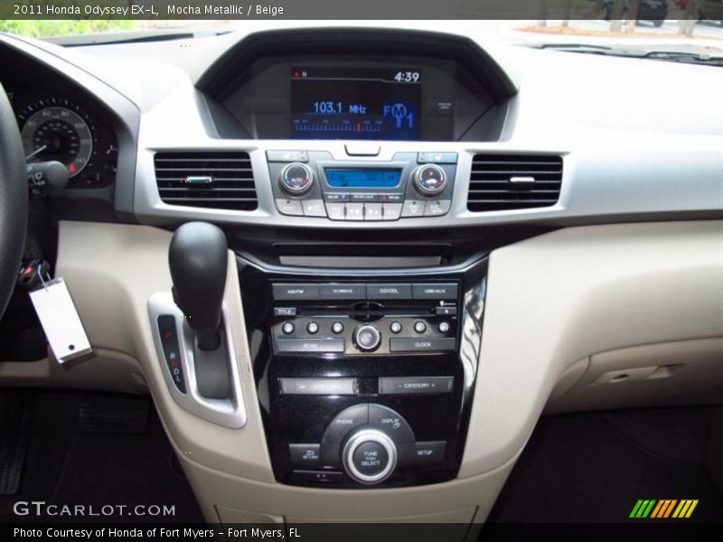 Controls of 2011 Odyssey EX-L