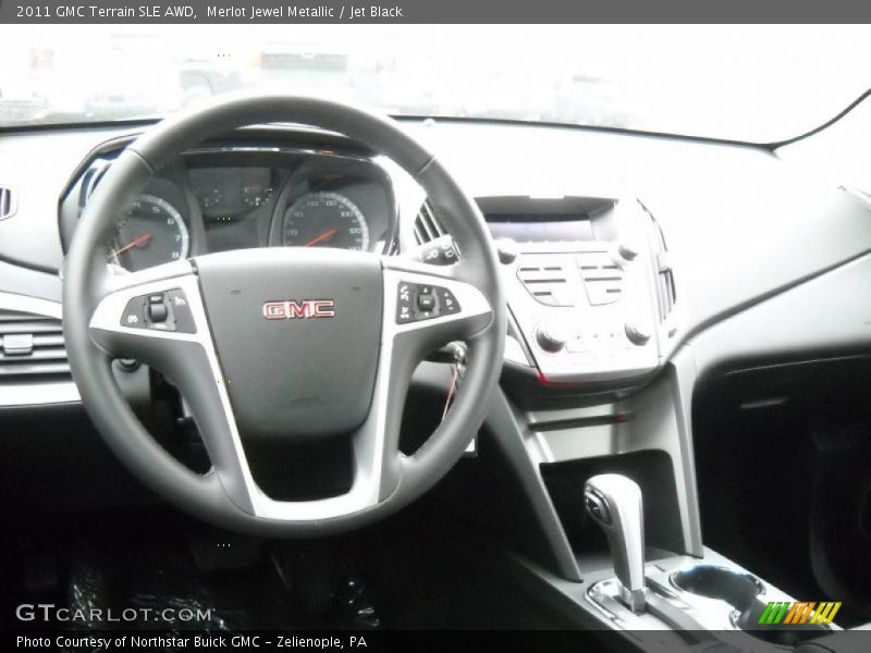 Merlot Jewel Metallic / Jet Black 2011 GMC Terrain SLE AWD
