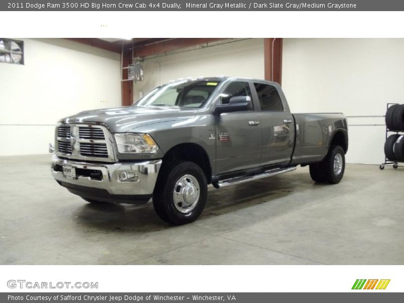 Mineral Gray Metallic / Dark Slate Gray/Medium Graystone 2011 Dodge Ram 3500 HD Big Horn Crew Cab 4x4 Dually
