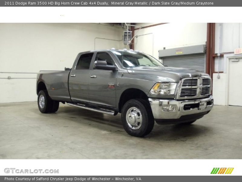 Mineral Gray Metallic / Dark Slate Gray/Medium Graystone 2011 Dodge Ram 3500 HD Big Horn Crew Cab 4x4 Dually
