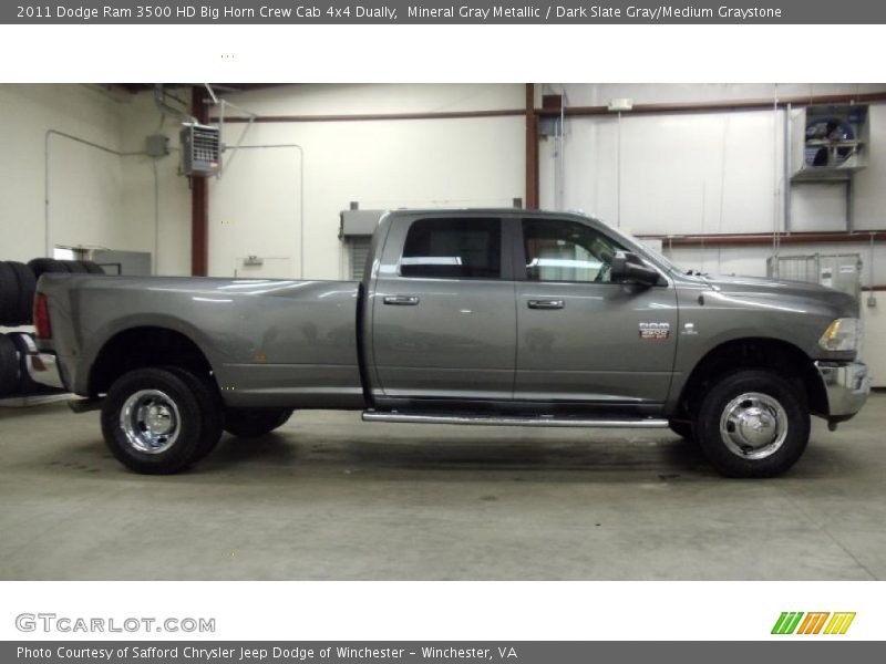 Mineral Gray Metallic / Dark Slate Gray/Medium Graystone 2011 Dodge Ram 3500 HD Big Horn Crew Cab 4x4 Dually