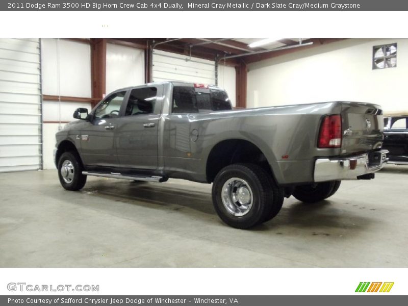 Mineral Gray Metallic / Dark Slate Gray/Medium Graystone 2011 Dodge Ram 3500 HD Big Horn Crew Cab 4x4 Dually