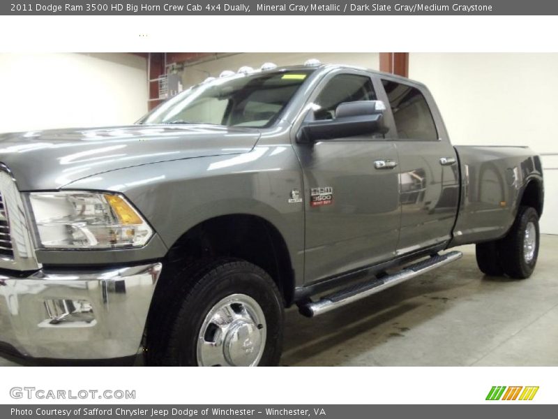Mineral Gray Metallic / Dark Slate Gray/Medium Graystone 2011 Dodge Ram 3500 HD Big Horn Crew Cab 4x4 Dually