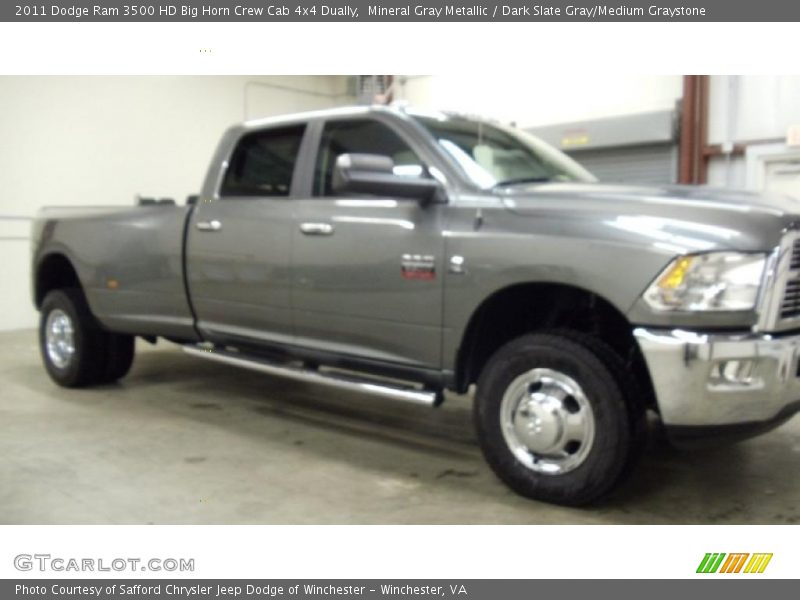 Mineral Gray Metallic / Dark Slate Gray/Medium Graystone 2011 Dodge Ram 3500 HD Big Horn Crew Cab 4x4 Dually