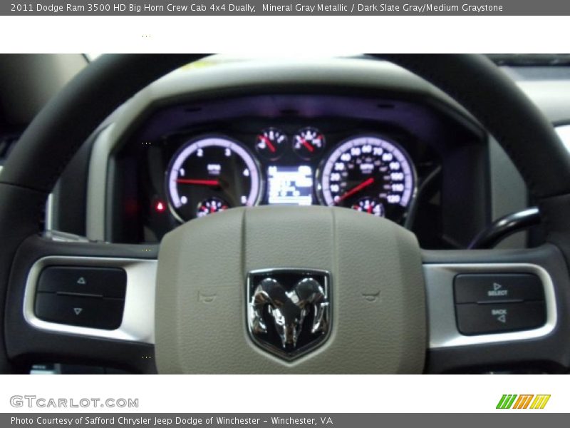 Mineral Gray Metallic / Dark Slate Gray/Medium Graystone 2011 Dodge Ram 3500 HD Big Horn Crew Cab 4x4 Dually