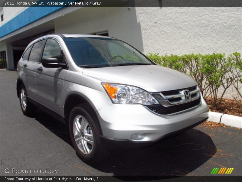 Alabaster Silver Metallic / Gray 2011 Honda CR-V EX