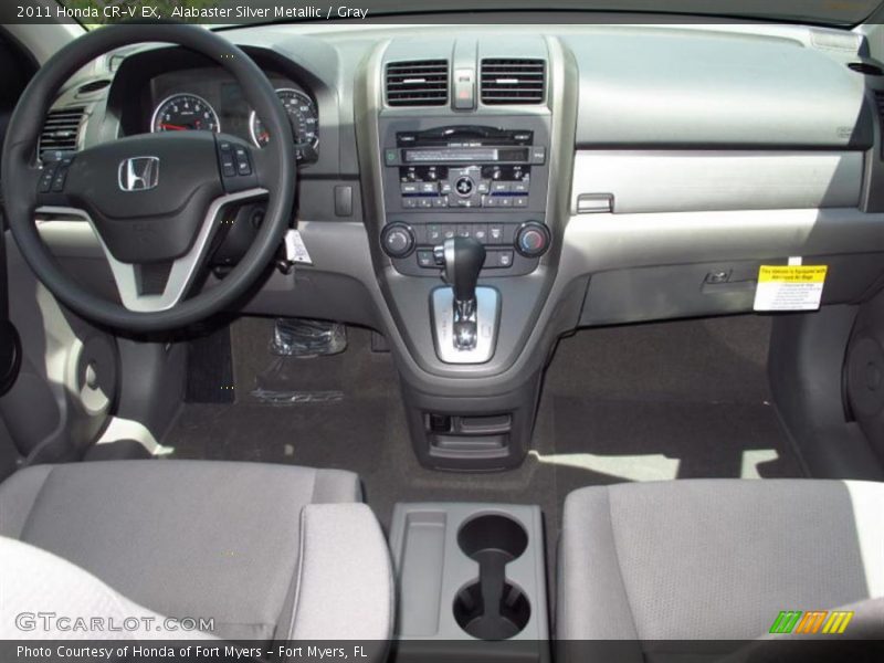 Alabaster Silver Metallic / Gray 2011 Honda CR-V EX