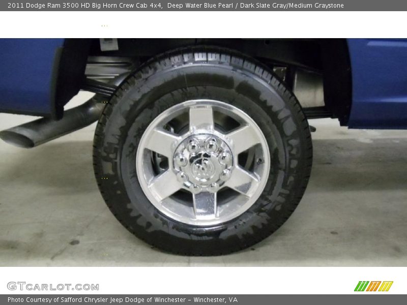 Deep Water Blue Pearl / Dark Slate Gray/Medium Graystone 2011 Dodge Ram 3500 HD Big Horn Crew Cab 4x4