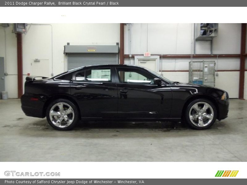 Brilliant Black Crystal Pearl / Black 2011 Dodge Charger Rallye