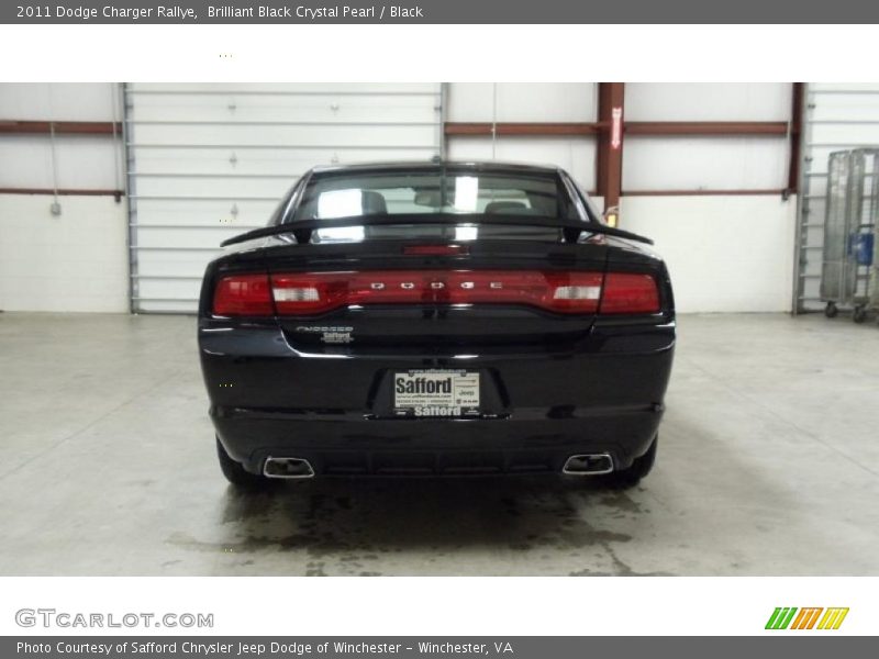 Brilliant Black Crystal Pearl / Black 2011 Dodge Charger Rallye