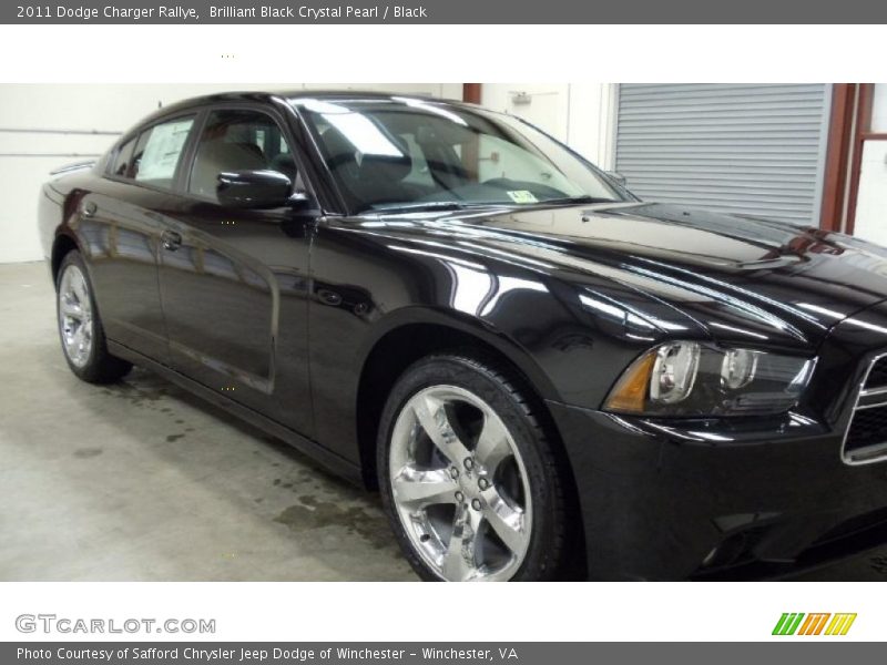 Brilliant Black Crystal Pearl / Black 2011 Dodge Charger Rallye