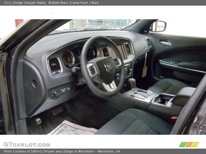 Brilliant Black Crystal Pearl / Black 2011 Dodge Charger Rallye