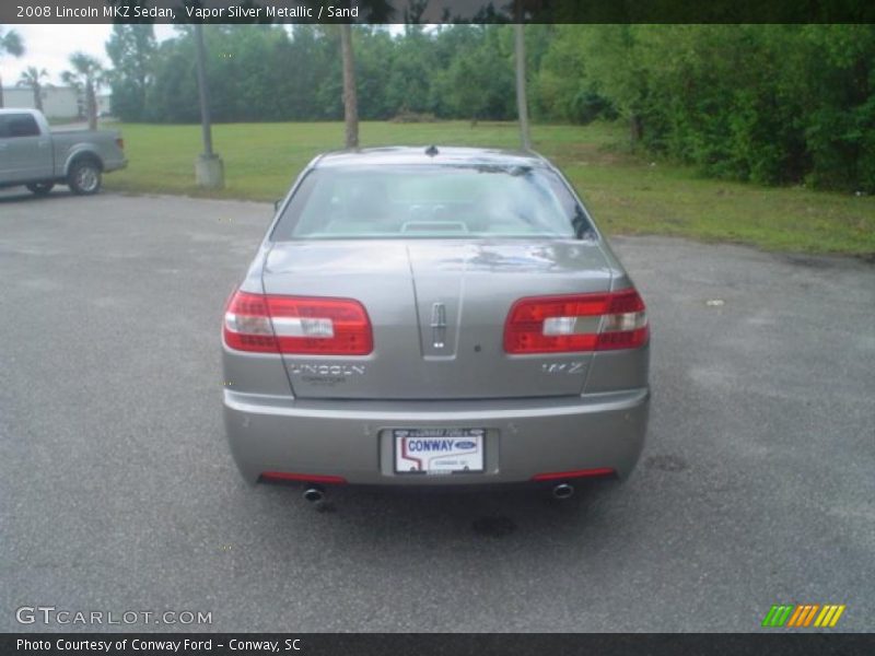 Vapor Silver Metallic / Sand 2008 Lincoln MKZ Sedan