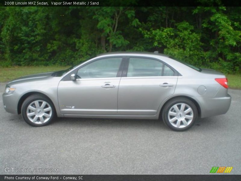 Vapor Silver Metallic / Sand 2008 Lincoln MKZ Sedan