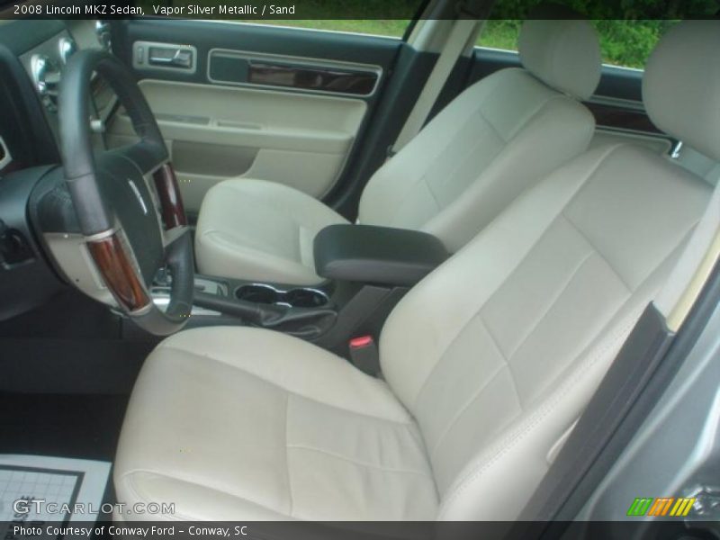 Vapor Silver Metallic / Sand 2008 Lincoln MKZ Sedan