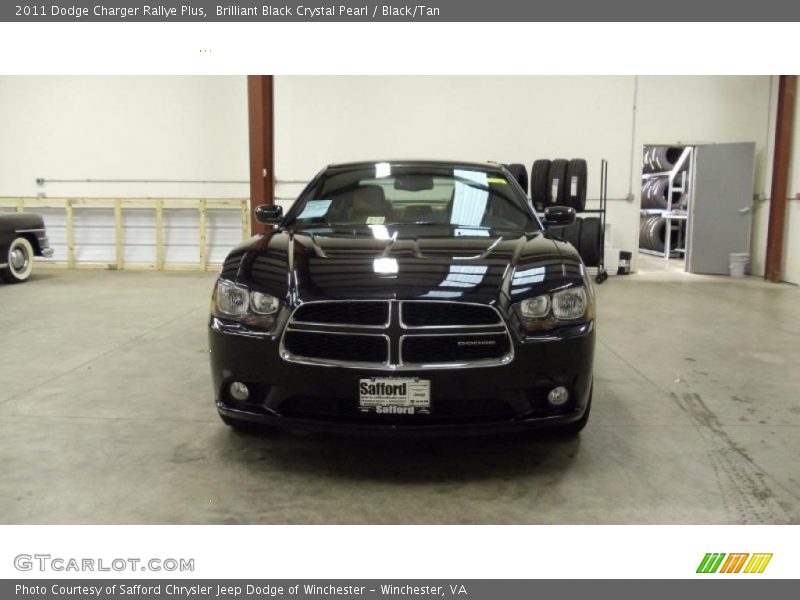 Brilliant Black Crystal Pearl / Black/Tan 2011 Dodge Charger Rallye Plus