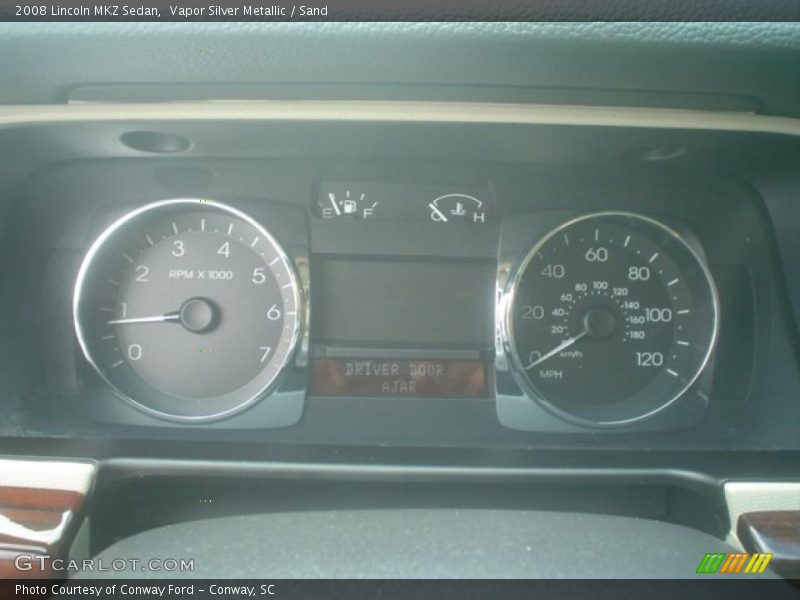 Vapor Silver Metallic / Sand 2008 Lincoln MKZ Sedan