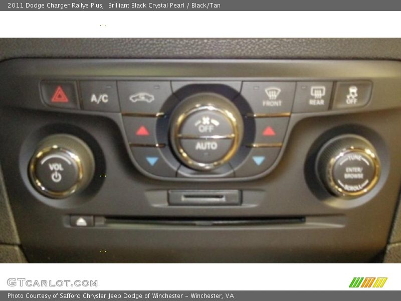 Brilliant Black Crystal Pearl / Black/Tan 2011 Dodge Charger Rallye Plus