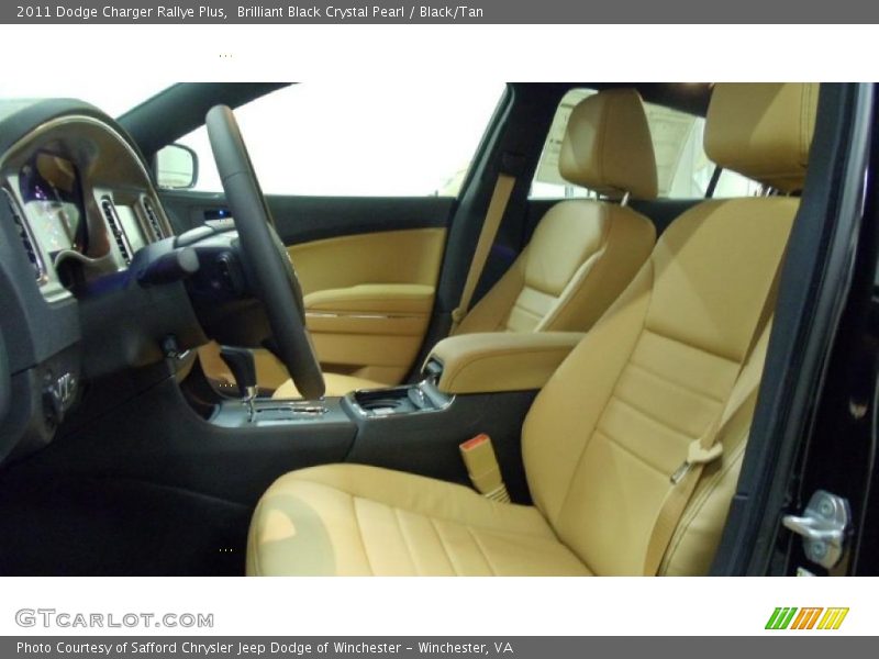 Brilliant Black Crystal Pearl / Black/Tan 2011 Dodge Charger Rallye Plus