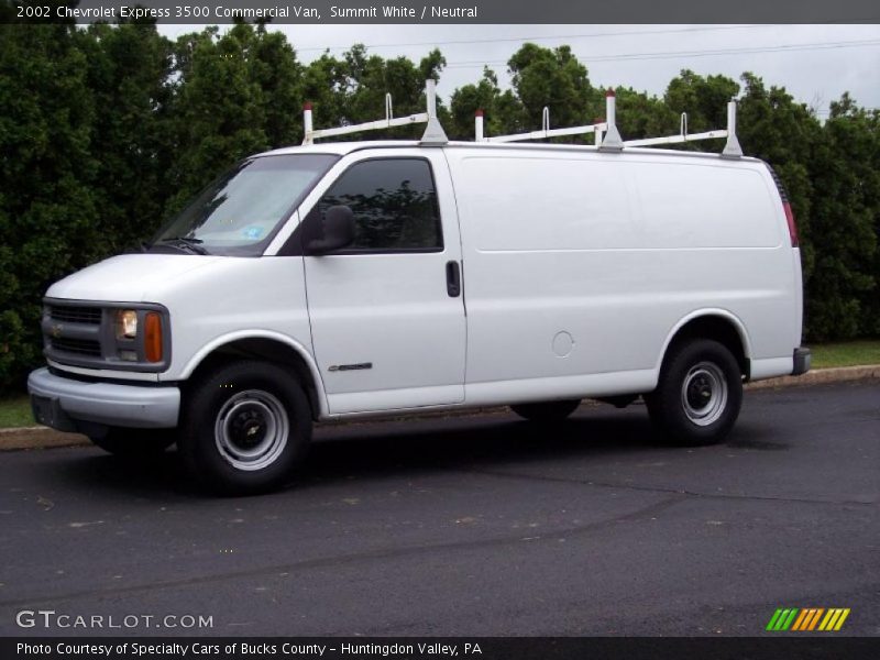 Summit White / Neutral 2002 Chevrolet Express 3500 Commercial Van