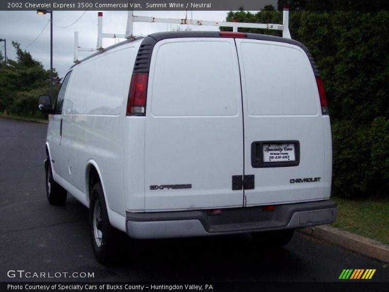 Summit White / Neutral 2002 Chevrolet Express 3500 Commercial Van
