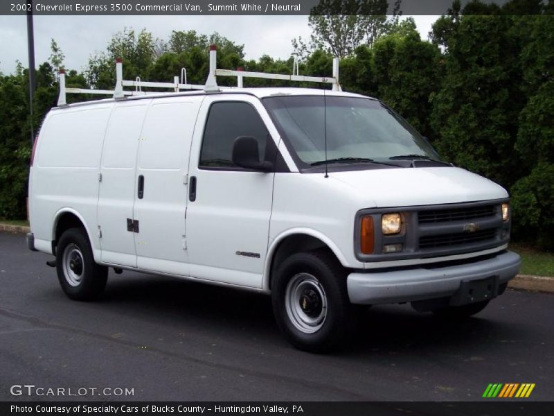 Summit White / Neutral 2002 Chevrolet Express 3500 Commercial Van
