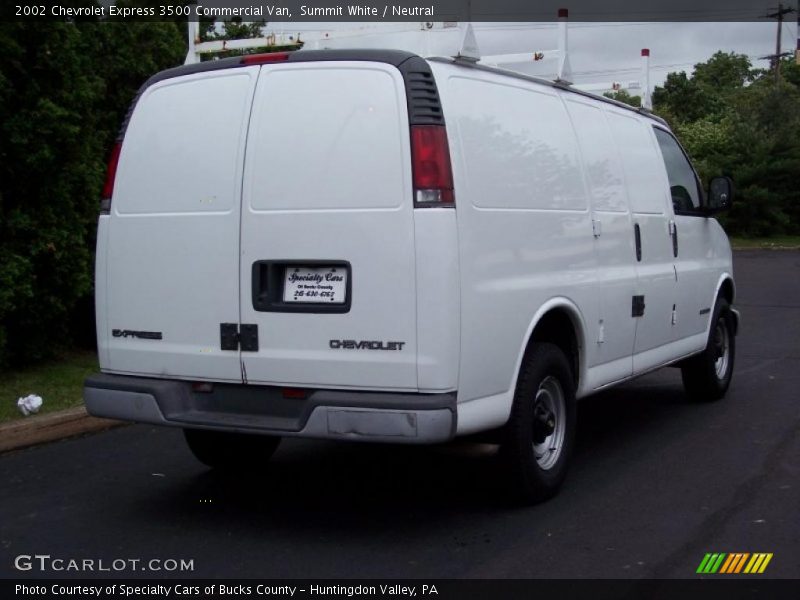 Summit White / Neutral 2002 Chevrolet Express 3500 Commercial Van