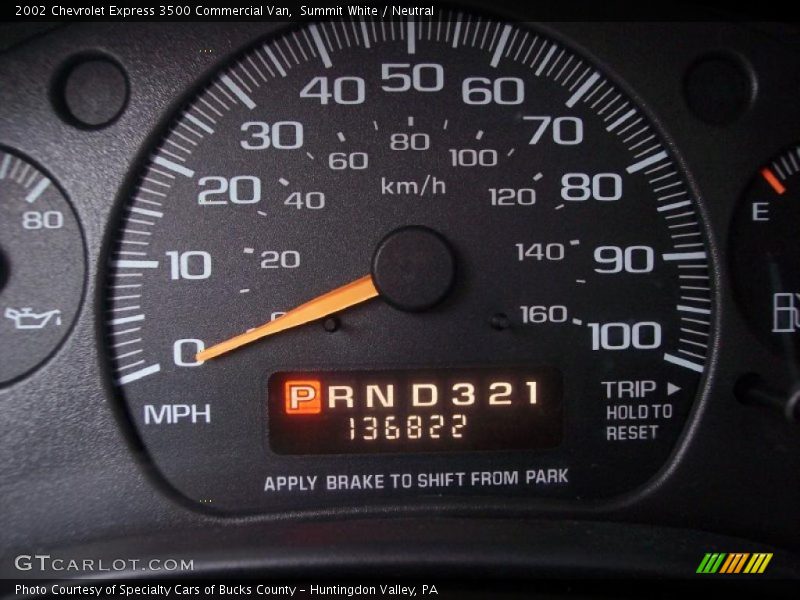 Summit White / Neutral 2002 Chevrolet Express 3500 Commercial Van