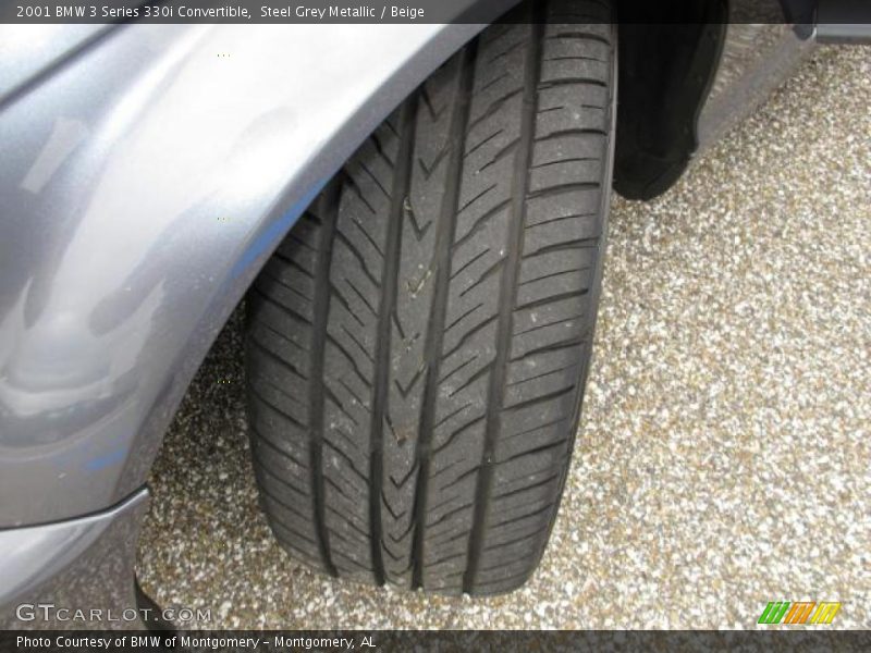 Steel Grey Metallic / Beige 2001 BMW 3 Series 330i Convertible