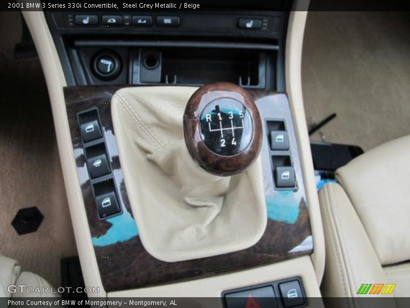 Steel Grey Metallic / Beige 2001 BMW 3 Series 330i Convertible