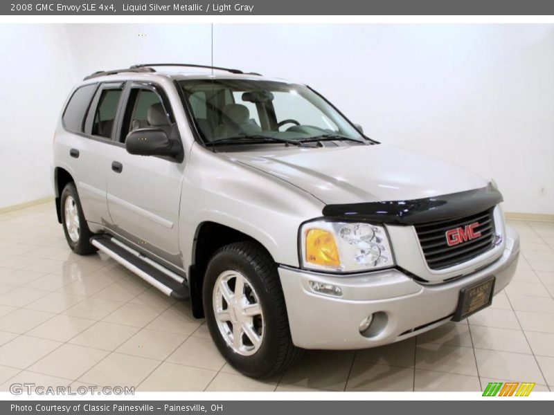 Liquid Silver Metallic / Light Gray 2008 GMC Envoy SLE 4x4