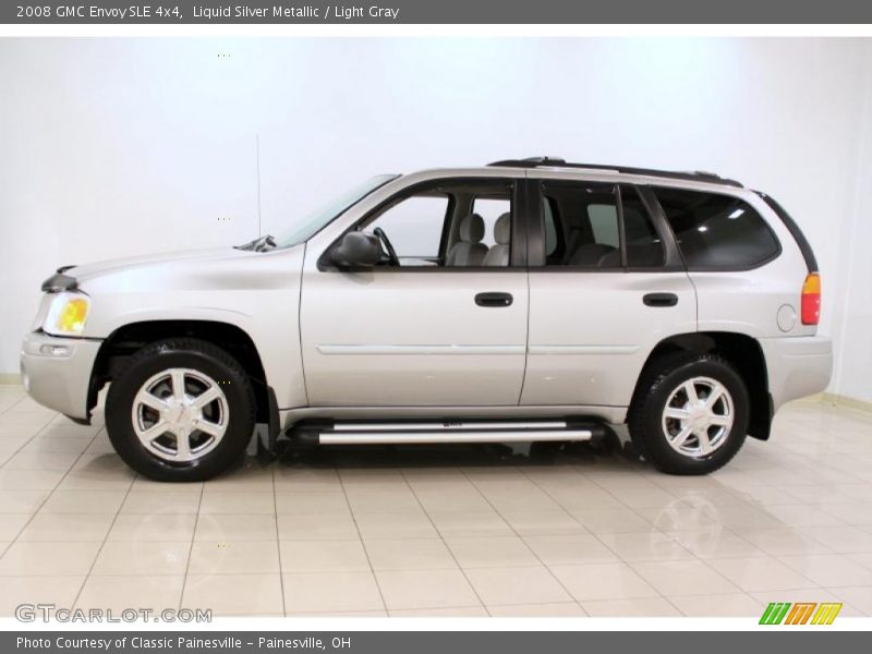 Liquid Silver Metallic / Light Gray 2008 GMC Envoy SLE 4x4
