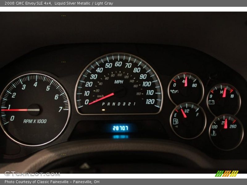 Liquid Silver Metallic / Light Gray 2008 GMC Envoy SLE 4x4