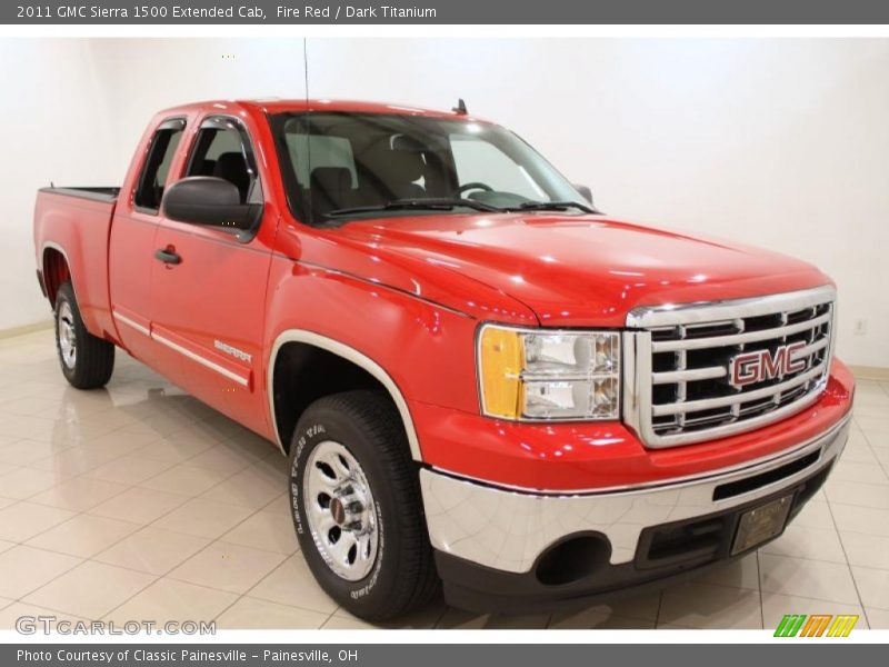 Fire Red / Dark Titanium 2011 GMC Sierra 1500 Extended Cab