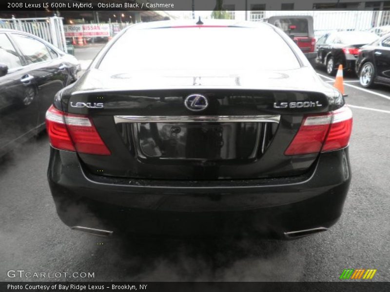 Obsidian Black / Cashmere 2008 Lexus LS 600h L Hybrid