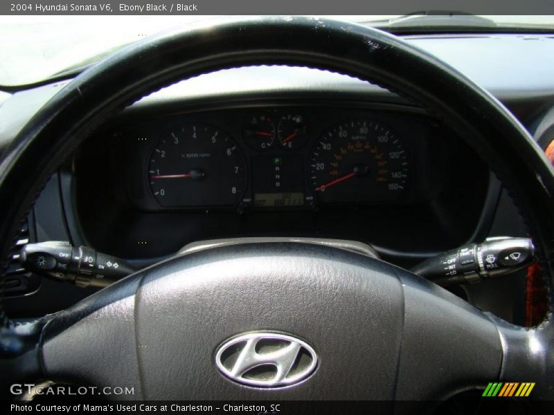 Ebony Black / Black 2004 Hyundai Sonata V6