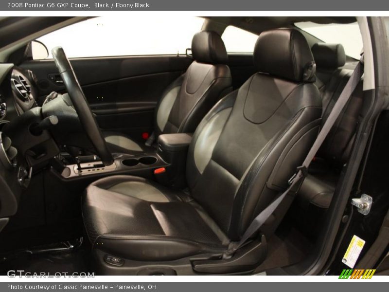  2008 G6 GXP Coupe Ebony Black Interior