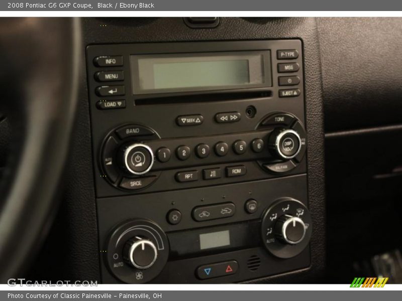 Controls of 2008 G6 GXP Coupe