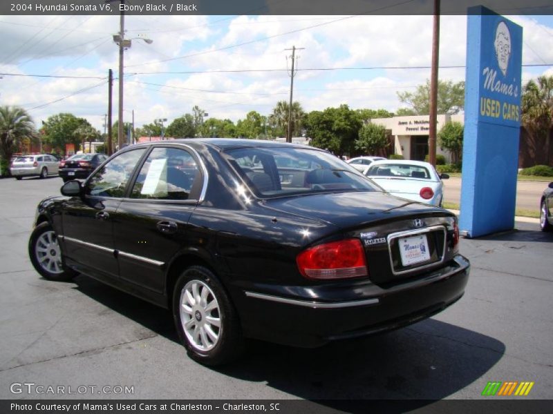 Ebony Black / Black 2004 Hyundai Sonata V6