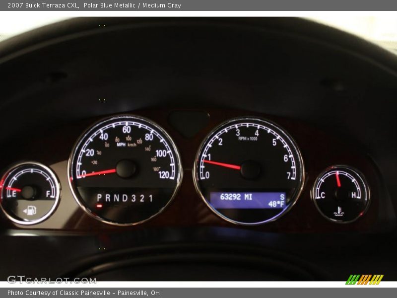 Polar Blue Metallic / Medium Gray 2007 Buick Terraza CXL