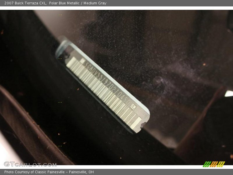 Polar Blue Metallic / Medium Gray 2007 Buick Terraza CXL