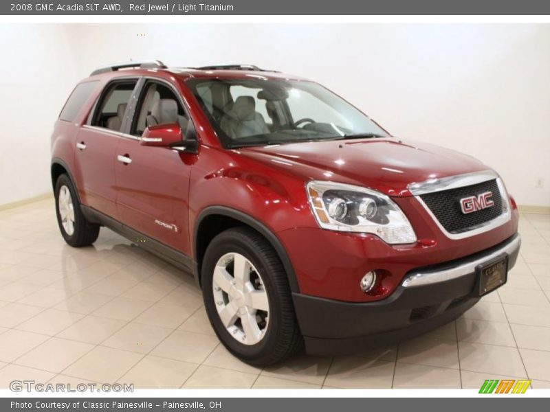 Red Jewel / Light Titanium 2008 GMC Acadia SLT AWD