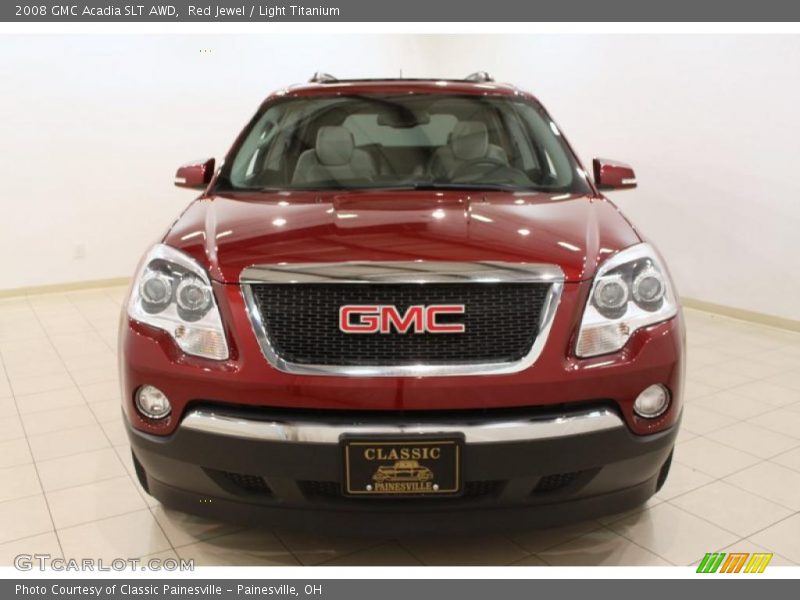 Red Jewel / Light Titanium 2008 GMC Acadia SLT AWD